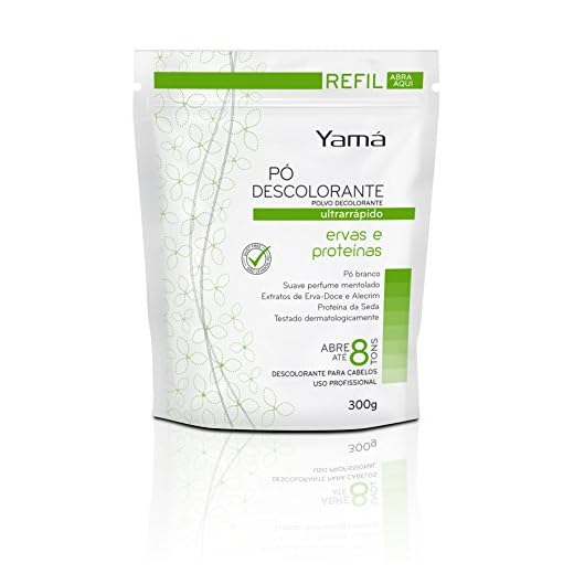 Pó Descolorante Ervas e Proteinas Dust Free Refil, Yama, Branco