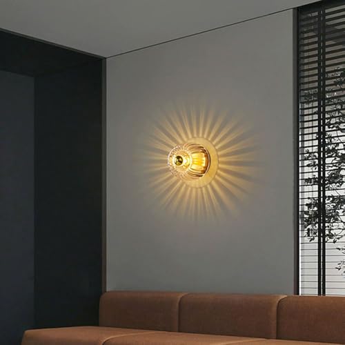 Lámpara de pared interior E14 moderna de cristal para iluminación de salones 5