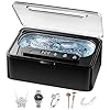 Pulitore Ultrasuoni, Ultrasonic Cleaner da 47KHz, Pulitore Ultrasuoni Apparecchio Denti 330ml Portatile con 3 Modalità da Pulitore Ultrasuoni Gioielli per Occhiali, Gioielli, Protesi Dentarie, Anelli
