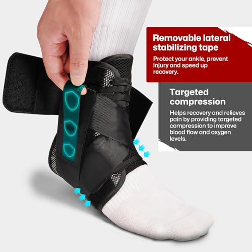 Ankle Brace Support for Sprained Ankle and Foot Injuries - Men & Women