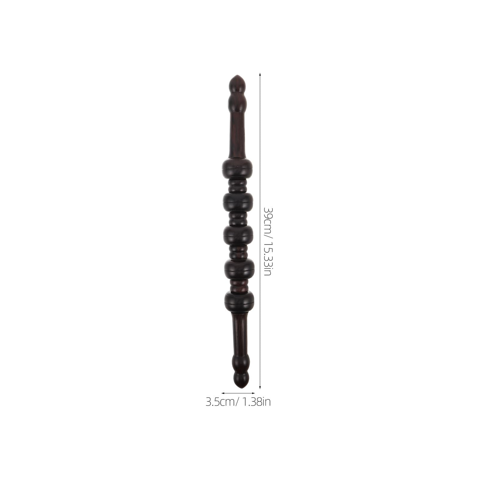 KICHOUSE Rodillo de masaje - Herramienta de masaje con palo de madera para la recuperación muscular de todo el cuerpo - Masajeador Gua Sha para yoga y terapia deportiva para espalda, piernas y brazos