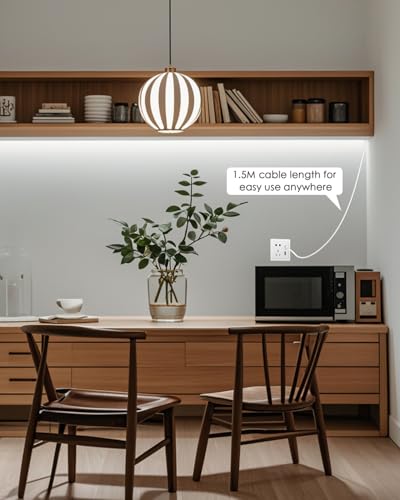 Image of Aclorol 5V LED Strip Cold White 6000K 13.12FT COB LED Strip Light Dimmable | with 4.9FT USB Long Cable, Cuttable Light Strip for Brdroom Kitchen Lighting Projects 3D Printer, High Density, CRI85+