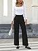 NIMIN High Waisted Work Pants for Women Straight Leg Office Dress Pants Business Casual Pants 2025 Fashion Trousers with Pockets Black Medium