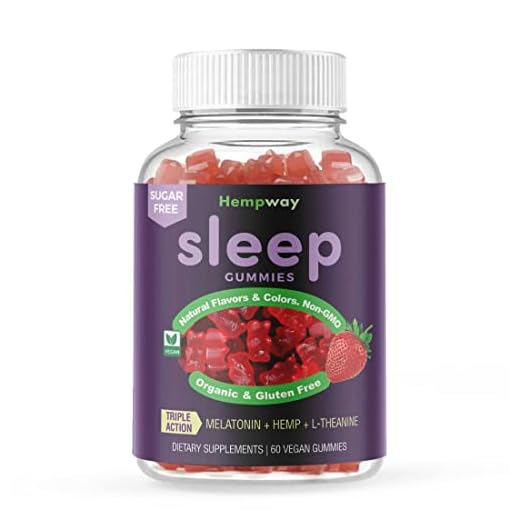 Hemp Gummies for Sleep l theanine Supplement Hemp melatonin Triple Action - Calm Gummies for Adults and melatonin Kids - Sugar Free Strawberry Vegan 60 ct