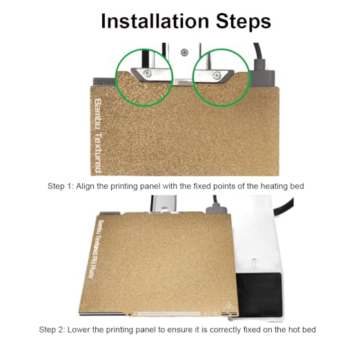 HysiPrui 3D Printer Chameleon Build Plate Double Sided Textured PEI and PEO Sheet - 3D Printer Accessories Gradient Flexible Removable Heated Bed Mat for Bambu Lab A1mini 183.5x183.5mm