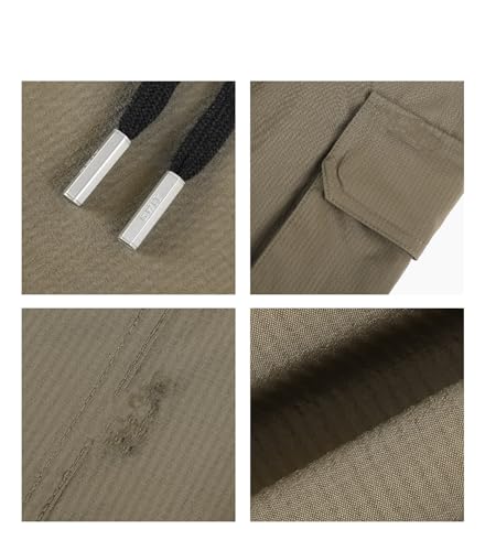 Men's Pants American Retro Loose Spring Autumn Big Pocket Casual Cuffed Workwear Trouser2