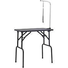 vidaXL Adjustable Dog Grooming Table with 1 Loop