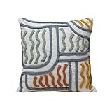  MADURA - Housse de Coussin GRAFIKA - Blanc cassé et Multicolore - 50x50 cm