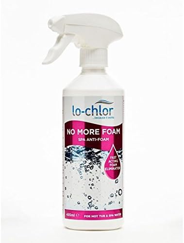 LO-CHLOR NO MORE FOAM FOR HOT TUB & SPA WATER 485ML TRIGGER SPRAY