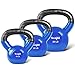 Yes4All Combo Vinyl Coated Kettlebell Weight Sets – Great for Full Body Workout and Strength Training – Vinyl Kettlebells 15 20 25 lbs (D132)