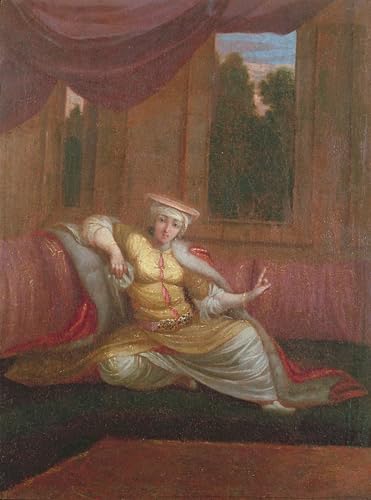 Cuadro en lienzo de la obra de Jean Baptiste Vanmour para decoración de dormitorio 60x90cm