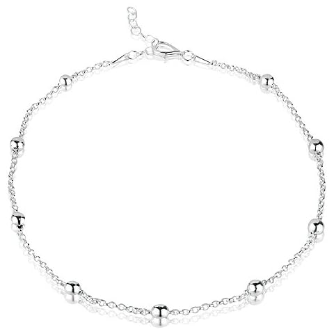 Sterling Silver Ankle Chain with Baubles Cover