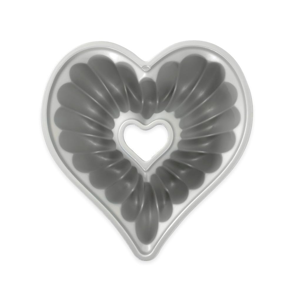 Nordic Ware 55548 de Aluminio Fundido Corazón Elegante Bundt Pan [Cocina] (japón importación)