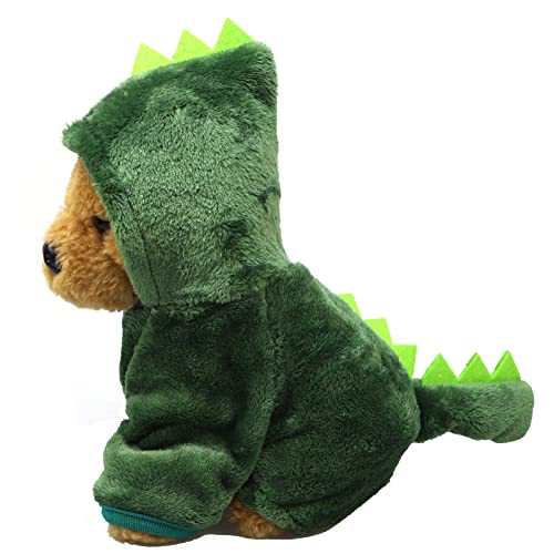 Toysructin Pet Cosplay Clothes For Puppy Kitten, Cute Cat Dog Cow Christmas Elk Costume Fun Animal Four-Leg Jumpsuit, Autumn Winter Warm Plush Hoodie Halloween Dress Up Coat For Small Medium Cats Dogs #TOP3