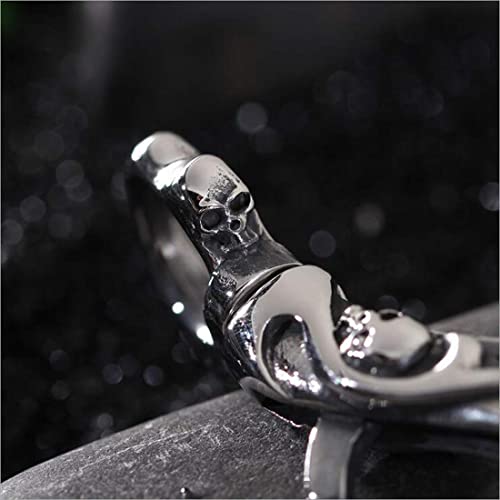 image for TIASRI Full Stainless Steel Never Rust,Never Fade,Anti-Lost Keychain F