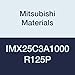 Mitsubishi Materials IMX25C3A1000R125P iMX-C3A IMX25 Carbide Corner Radius End Mill Without Coolant Hole for Aluminum Alloys, 3 Flutes, 1" Cutting Dia, 0.125" Corner Radius, 0.8" Flute Length