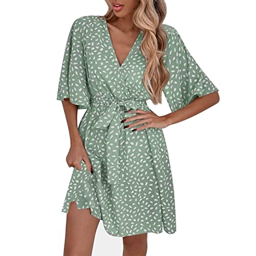 Robe d'été fleurie à volants idéale pour vos soirées festives