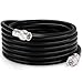 THE CIMPLE CO - BNC Cable, Made in The USA, Black RG6 HD-SDI and SDI Cable (with Two Male BNC Connections) – 75 Ohm, Professional Grade, Low Loss Cable– 100 feet (100’)