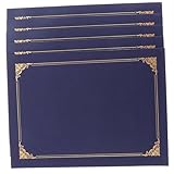 Dossier de certificats - parfait pour les cérémonies de remise de prix et de remise de diplômes, pratique à utiliser et à transporter, la taille convient à la plupart des certificats de récompenses, etc., dossier pour certificats