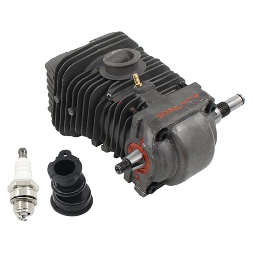 Zylinder Kolben Satz 42.5mm Zylinderkolben mit Kurbelwelle Zündkerze Krümmer Ansaugstutzen Ansaugkrümmer Zündkerzen für Stihl MS250 MS 250 MS 230 MS230 MS 210 MS210 021 023 025 Kettensäge
