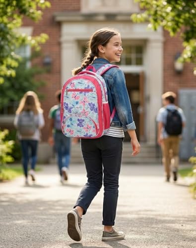 Image of Stylbase Kid School Backpack Bag for Girls and Boys | Ideal School Picnic Travel & Travelling Bag |17 Inches 4 Compartments, Water-Resistant Multipurpose for Kids