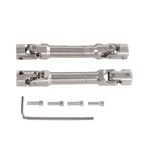 Suitable for MN1/12 MN128 MN86 G500 remote control car upgrade metal parts accessories universal joint drive shaft(Long axis 2PC