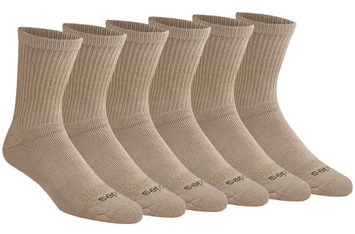 Image of Dickies Men's Dri-Tech Mid-Crew Comfort Length Moisture Control Socks (6, 12 Pairs)