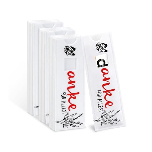 15pcs Dankeschön Geschenke für Kollegen Danke für Alles, Geschenk Kleine Abschiedsgeschenke für Kollegen Teams, Erzieherin Lehrer Mitarbeiter - Hülle Filz Geschenk Verpackung, Ohne Schokolade