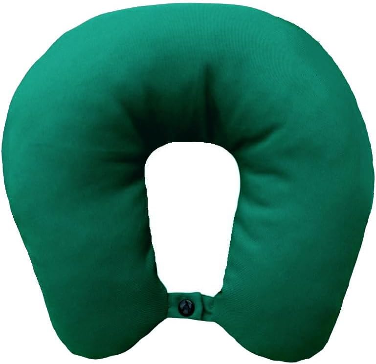 Lemos Home Neck Pillow with Microfibre Padding Comfortable Travel Pillow for Airplane, Car, Office, Ideal for Camping, Holidays and Travel Gadgets (Mint Green)