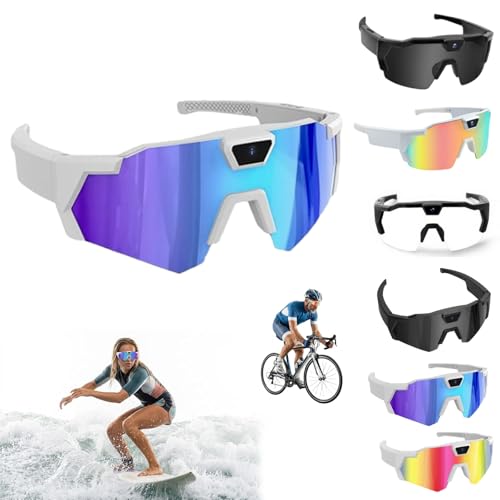 FLCRSN 4K Baseball Glasses with Camera for Men & Women