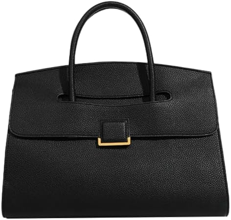 Pocadri Bolsa Feminina Grande Estilo Tote Em Couro Vegano, Bolsa de Ombro Vintage, Bolsa de Trabalho Feminina, Pasta Executiva.