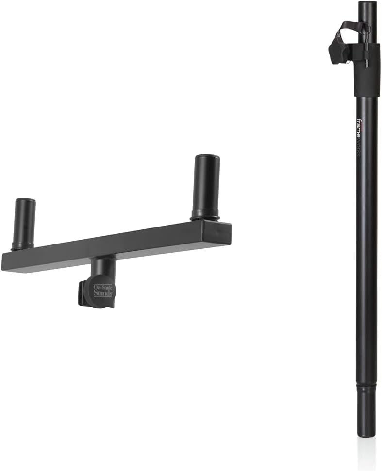 On-Stage Speaker Mount Bundle with Adjustable Speaker Pole (2 Items)