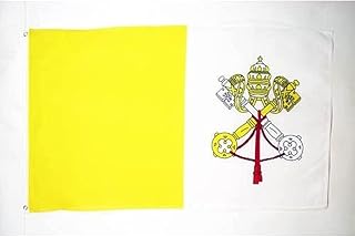 AZ FLAG - Vatican City Flag - 2x3 Ft - 100D Polyester Vatican Banner with Two Metal Grommets - Fade Resistant - Vivid Colors - 2' x 3' Feet - 90x60 Cm