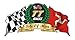 Produktbild ISLE OF MAN TT Races Manx Road Moto GP Racing Crest Vinyl Car Bike Helmet Decal Pin 75 x 38 mm) Ca.