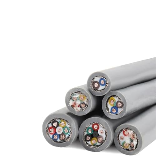 Cable de tierra anillo doble 13AWG para remolque con blindaje flexible gris 3