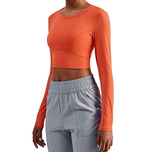 Altiland Long Sleeve Workout Crop Tops For Women cover