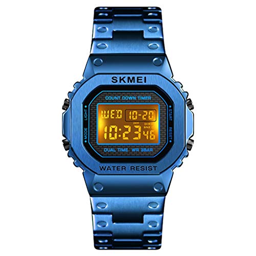 Preisvergleich Produktbild Ppzmd Watches Herrenuhr, Neue koreanische Version der elektronischen Countdown-Multifunktionsuhr (schwarz) Watches (Color : B)