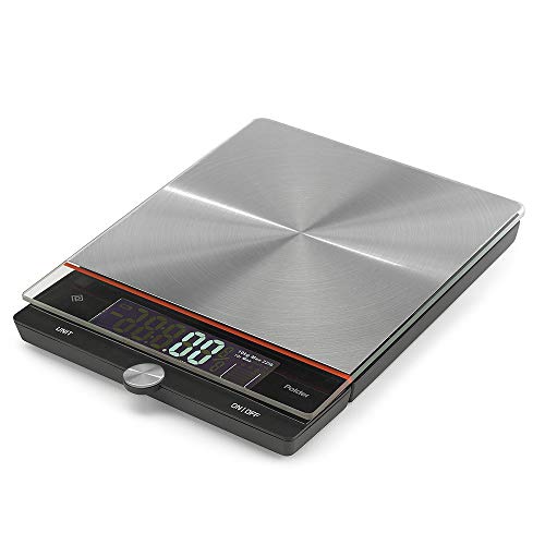 Polder KSC-348 Digital Stainless Steel Kitchen Scale 22 lb Capacity