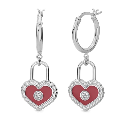 Theo Grace - Love Lock Diamond Earrings for Women –