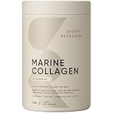 Sports Research Marine Collagen Peptides Powder - Sourced from Wild-Caught Fish, Pescatarian Friendly, Keto Certified & Non-GMO Verified - Easy to Mix in Water or Juice! (34 Servings)