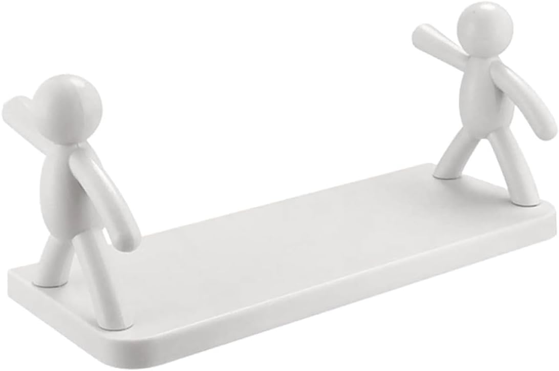 NUOBESTY Cartoon Wall Mounted Shelf PP Bathroom Storage Rack for Home