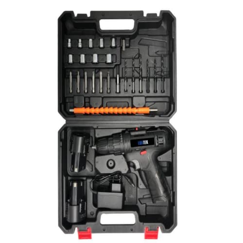 Furadeira Parafusadeira 21v Bivolt C/maleta Conjunto Ferramentas 2x Bateria (21v)