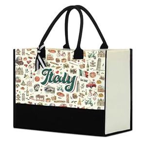 Italy Chicago New York Las Vegas Paris Gifts for Women Canvas Tote Bag