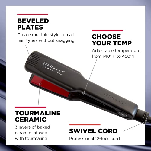 Fhi Heat Platform Pro Styling Tourmaline Hair Straightener For All Hair Types, 1 3/4 Inch #TOP1