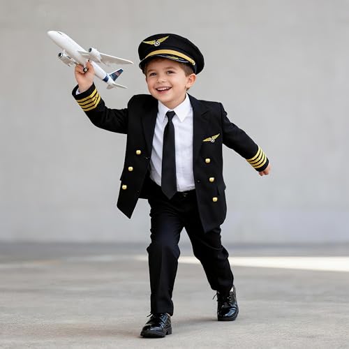 Disfraz de Capitán de Aerolínea para Niños 12-14 Años miniatura 4