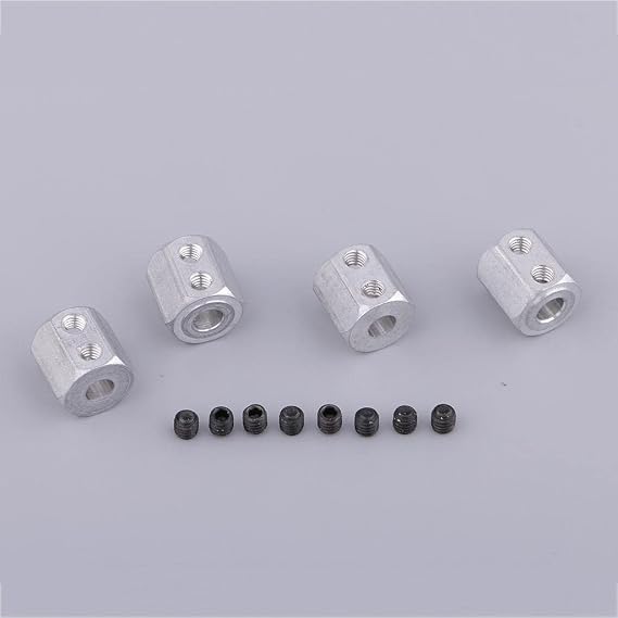 Set of Adapter Couplings for RC Rim 08065 12mm / HSP 10th