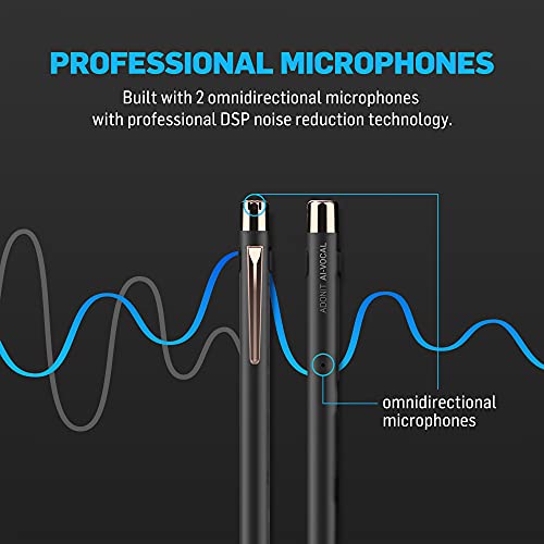 Adonit Ai-Vocal Smart Voice Active Stylus. 9Hrs Of Recording While Writing, Rechargeable Pens For Meetings, Learning, Interviews. Compatible For Iphone, Ipad Air, Ipad Pro, Ipad Mini, Ipad. #TOP2