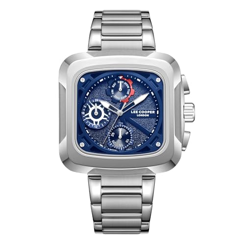 Lee Cooper Multifunction Blue Square Dial Men's Watch - LC08013.390