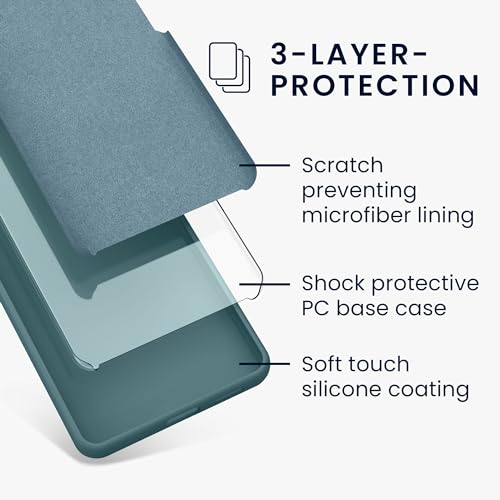 kwmobile Case Compatible with Samsung Galaxy S22 Plus Case - TPU Silicone Phone Cover with Soft Finish - Arctic Night by kwmobile - Used condition - Image 6