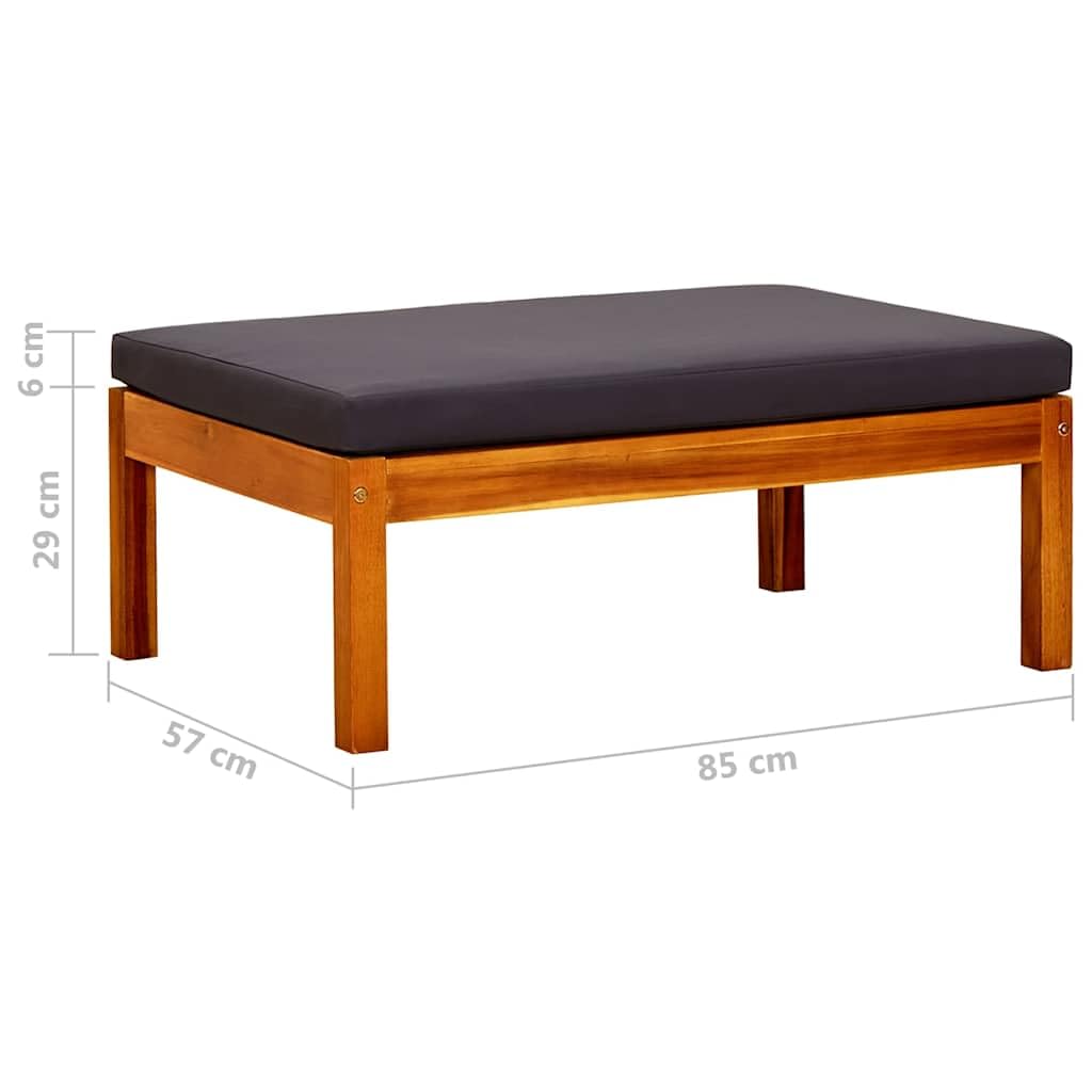 Taboret ogrodowy 2 szt. lite drewno akacjowe